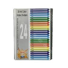 Chia file nhựa 1 màu từ 1 - 24